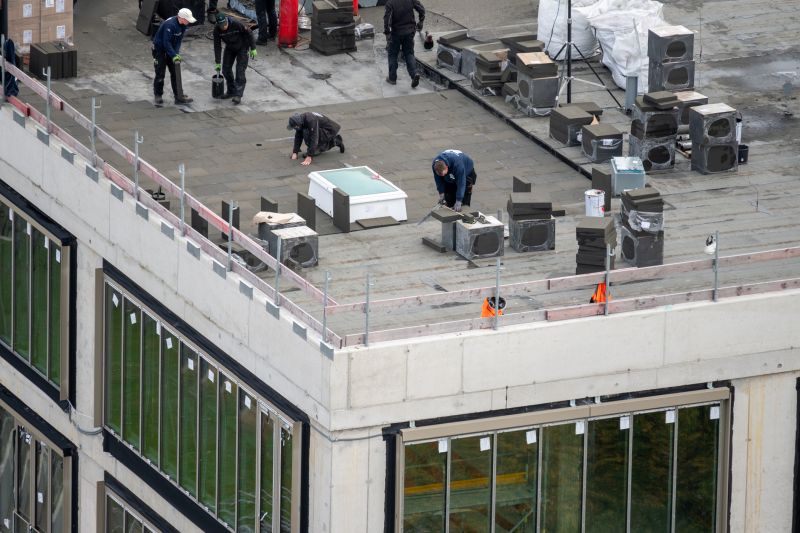 Commercial Roof Installation detail